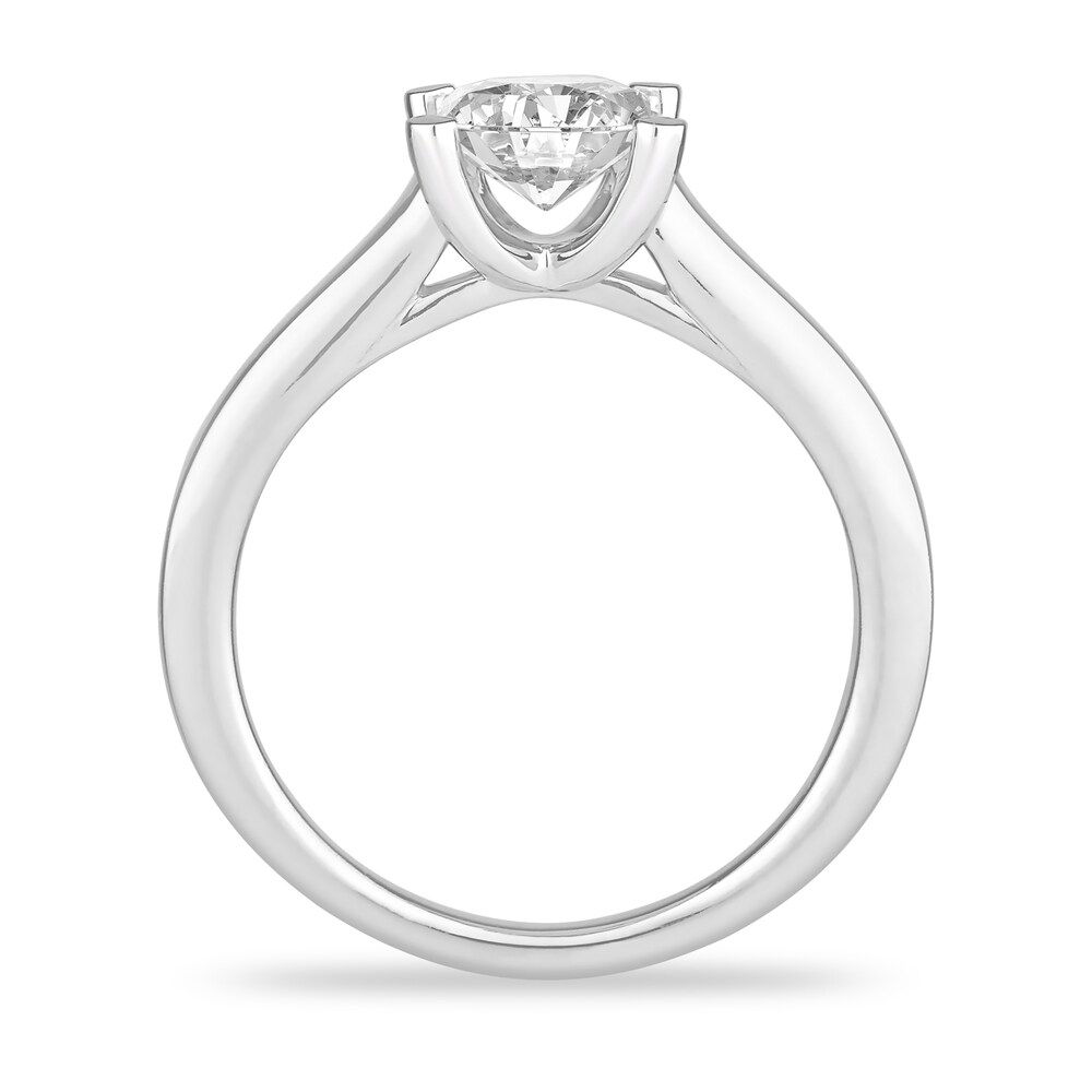 Diamond Solitaire Engagement Ring 3 ct tw Princess-cut 14K White Gold (I2/I) BkkW6pT6