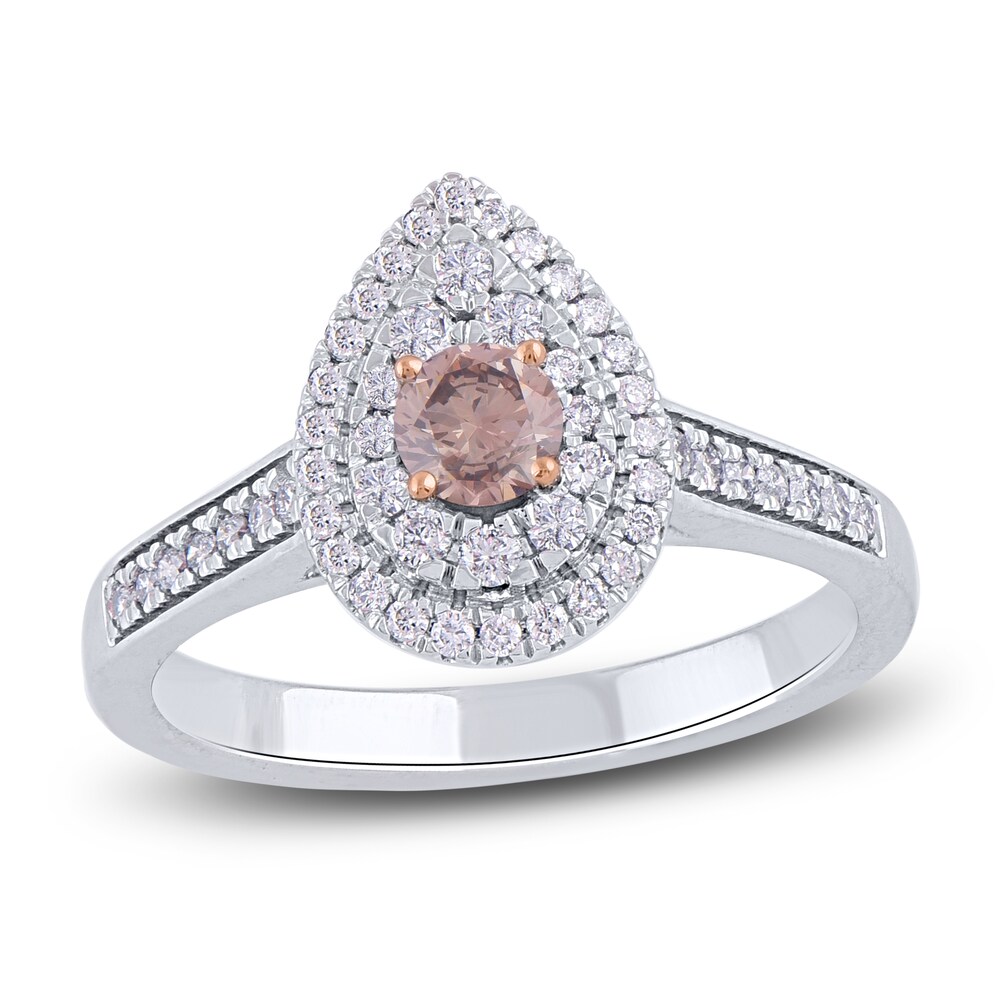 Diamond Engagement Ring 5/8 ct tw Round 14K White Gold C4HNxVkW