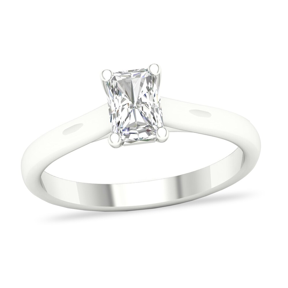 Diamond Solitaire Ring 3/4 ct tw Emerald-cut 14K White Gold (SI2/I) CmibGz6N