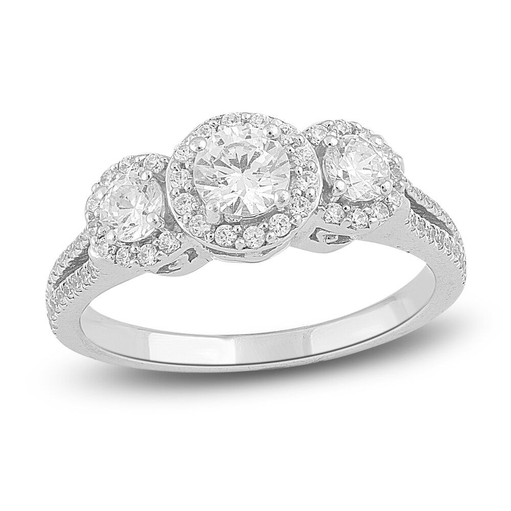 Diamond Engagement Ring 1 ct tw Round 14K White Gold CnLdesQW