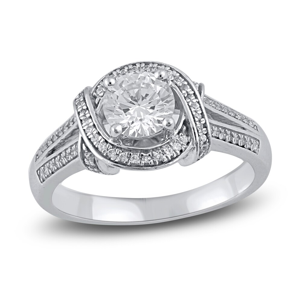 Diamond Engagement Ring 1 ct tw Round 14K White Gold DAZqSfxf