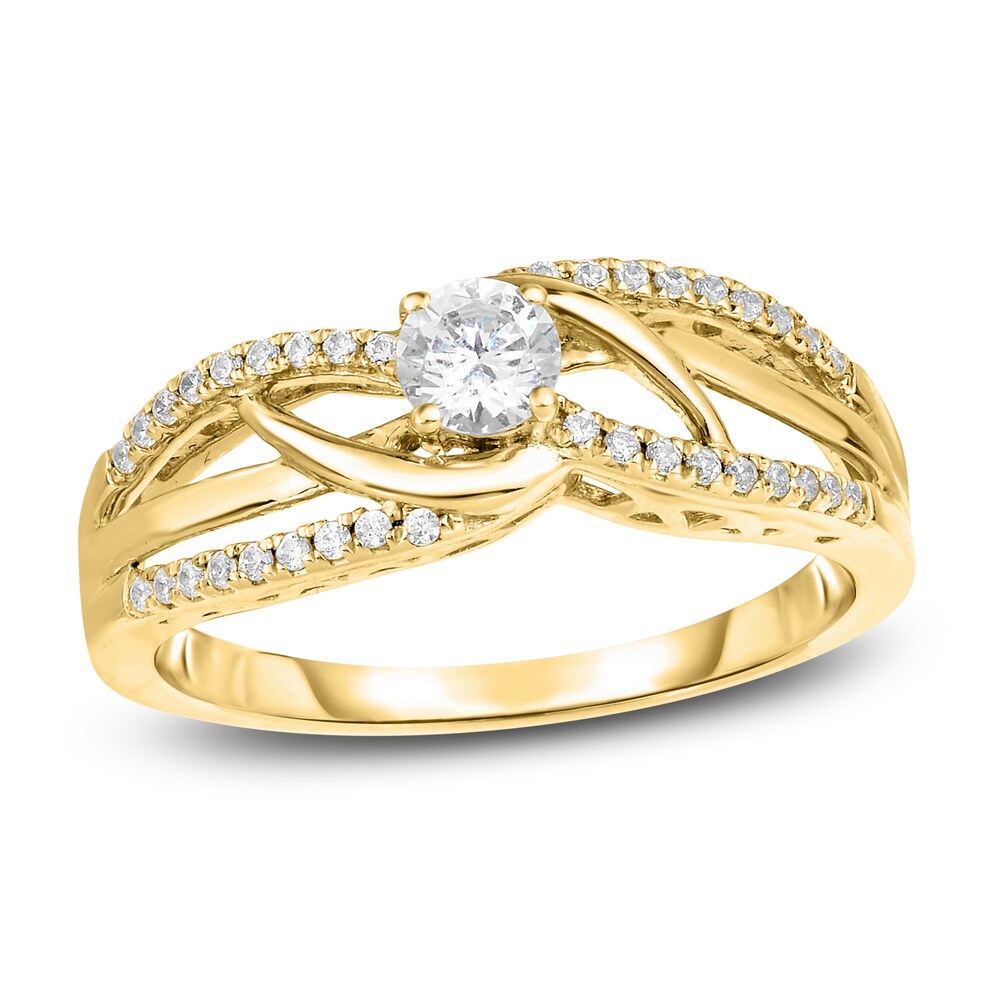 Diamond Engagement Ring 3/8 ct tw Round 14K Yellow Gold DBlVKhPj