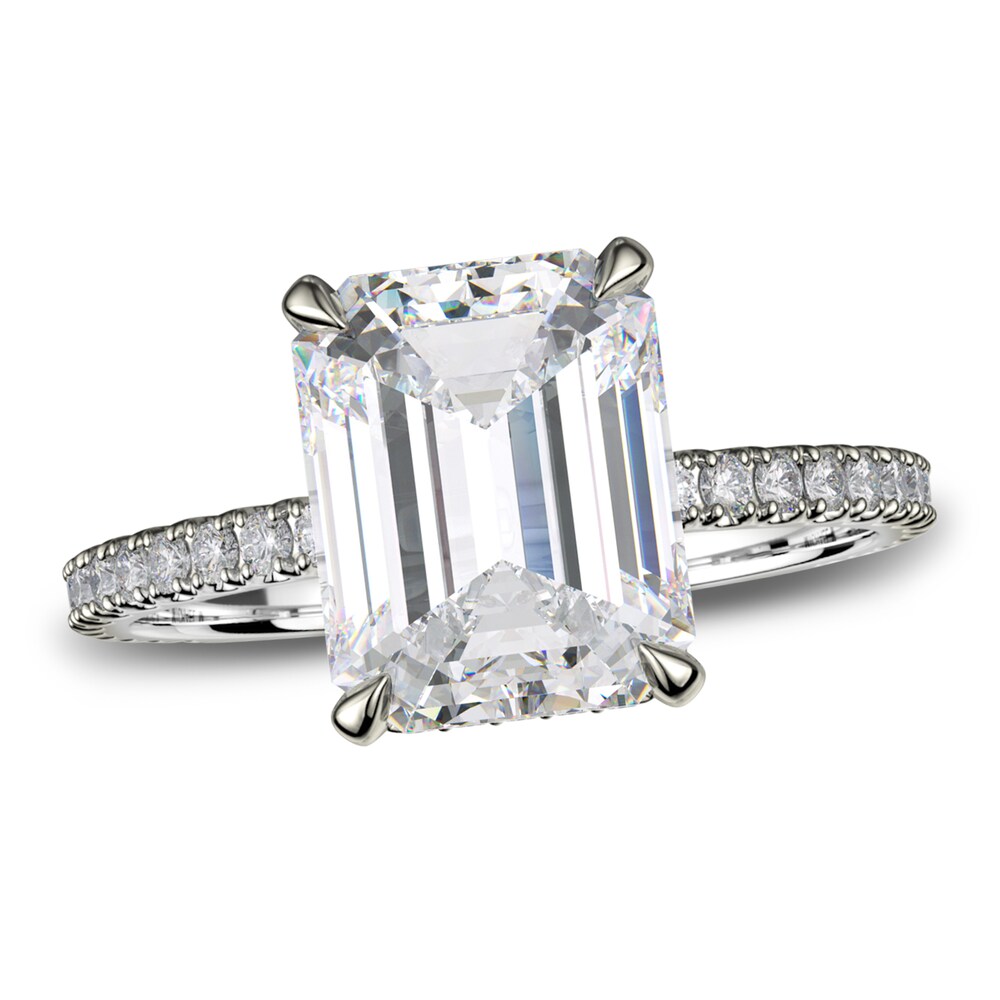 Michael M Diamond Engagement Ring Setting 1/3 ct tw Round 18K White Gold (Center diamond is sold separately) DWYsP7hy