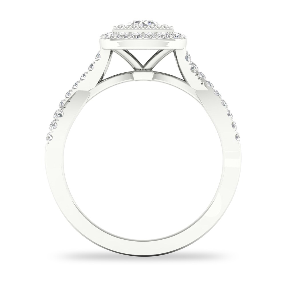 Diamond Ring 3/4 ct tw Round-cut 14K White Gold DaDOxxS0