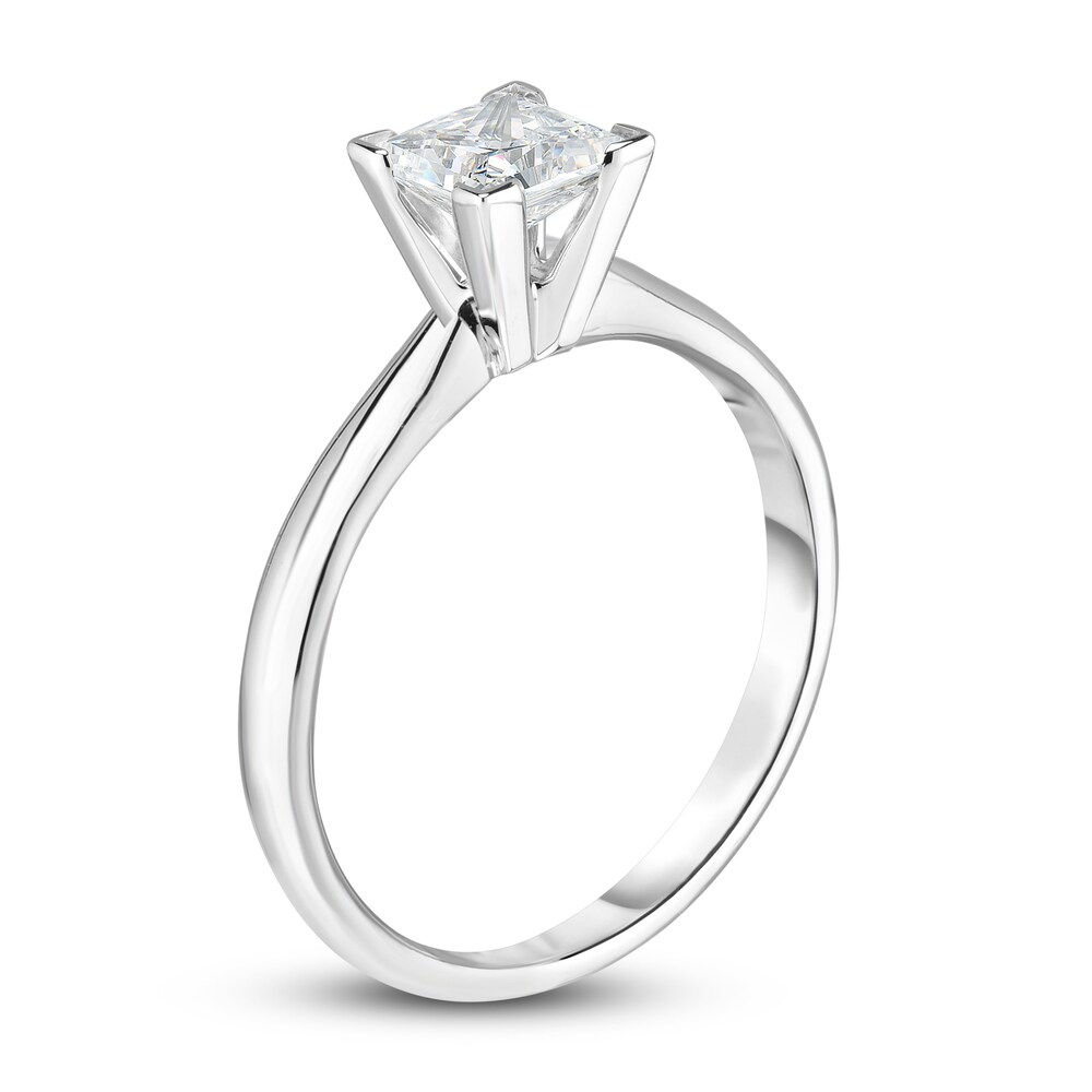 Diamond Solitaire Engagement Ring 1/3 ct tw Princess 14K White Gold (I2/I) DiDd5ejD