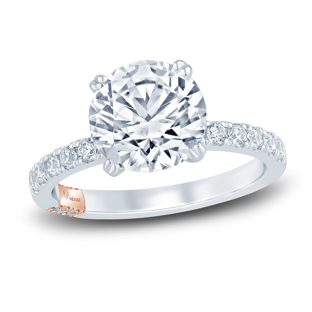 Pnina Tornai Lab-Created Diamond Engagement Ring 2-7/8 ct tw Round 14K White Gold DvqqYTih