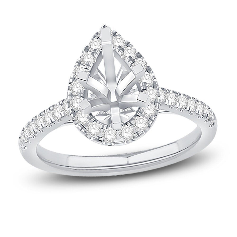 Engagement Ring 1/2 ct tw Pear/Round Platinum DyLT23Ct