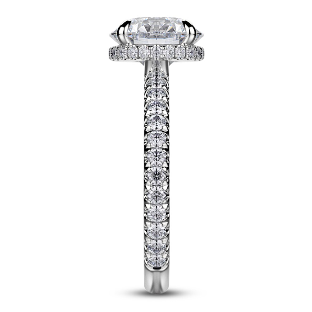 Michael M Diamond Engagement Ring Setting 1/3 ct tw Round 18K White Gold (Center diamond is sold separately) EQ9yFMtc