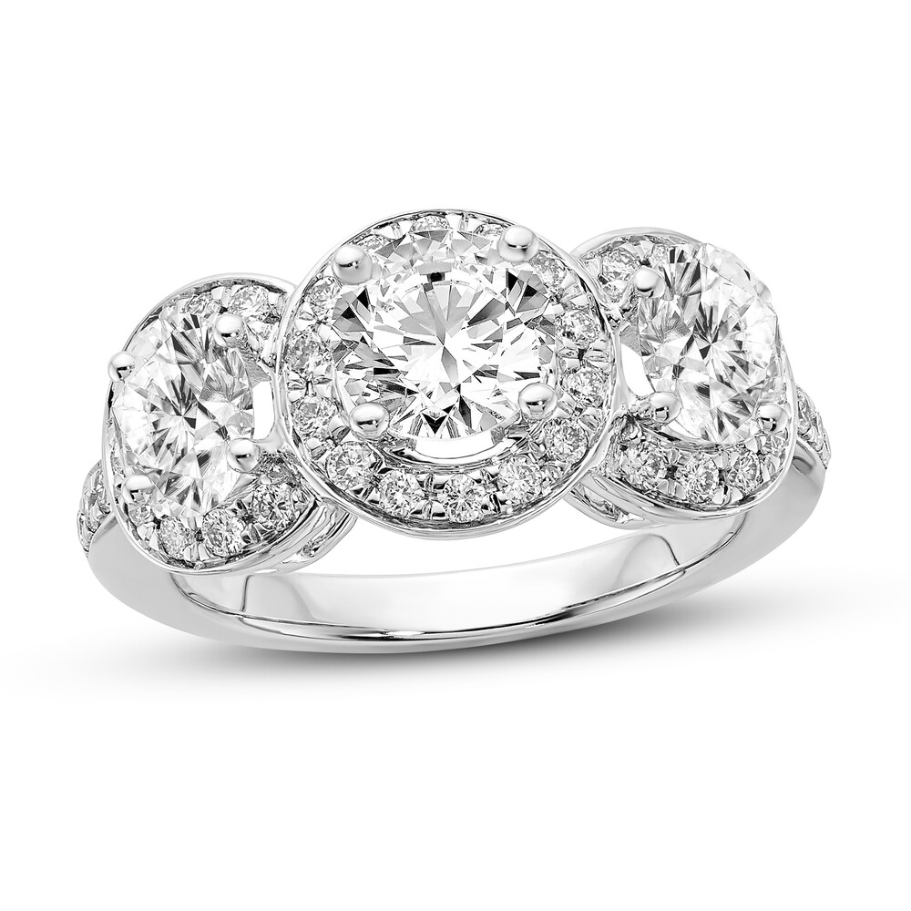 Diamond Engagement Ring 1-7/8 ct tw Round 14K White Gold ESMswgMR