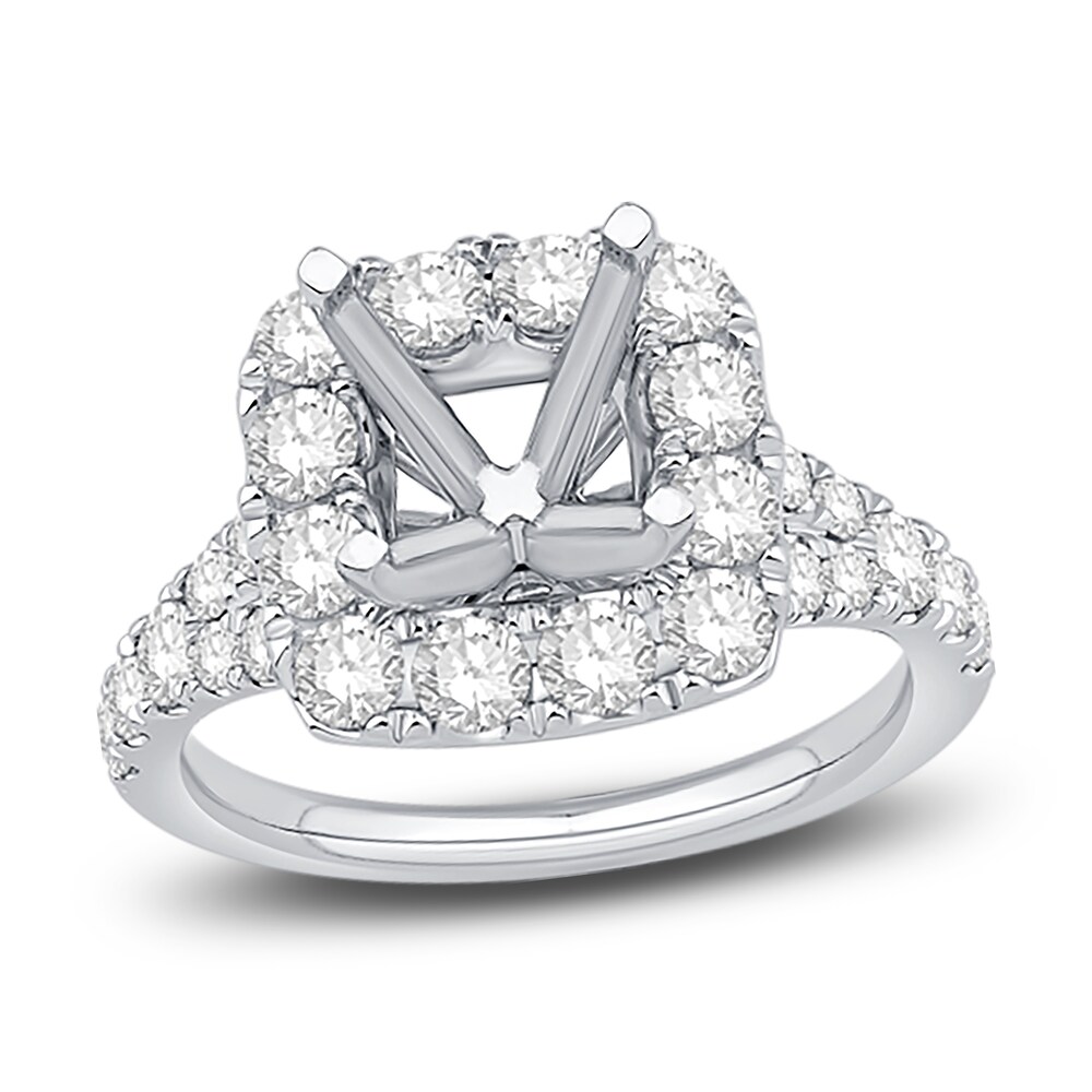 Engagement Ring 1-1/2 ct tw Round Platinum EyT74dM8