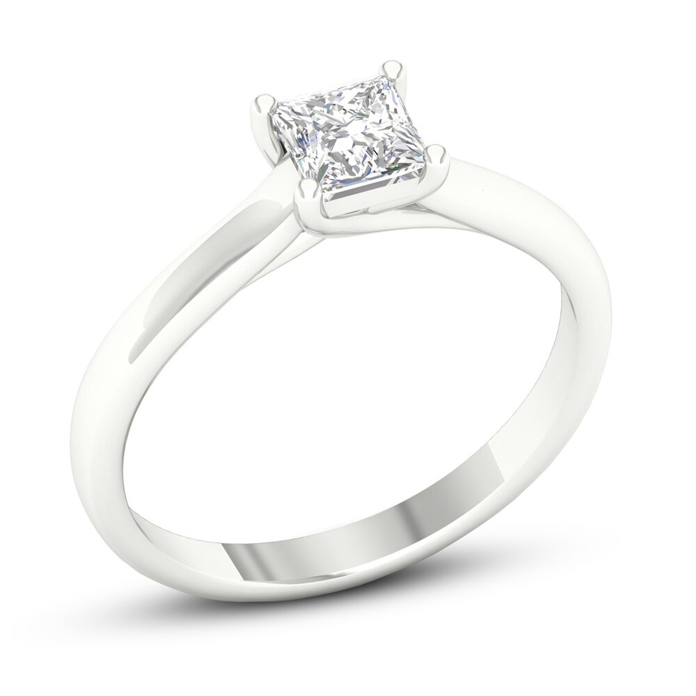Diamond Solitaire Ring 3/4 ct tw Princess-cut Platinum (SI2/I) F5fJqEby
