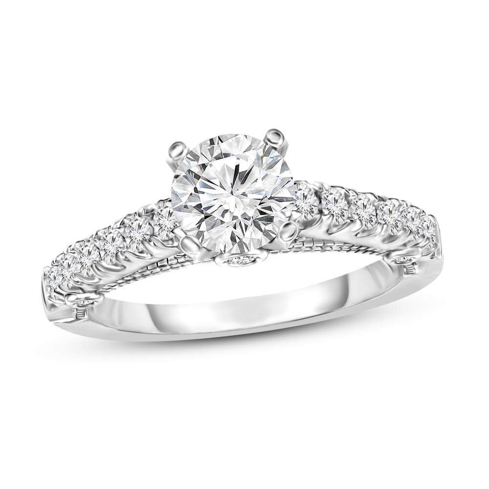 Diamond Ring 1-1/5 ct tw Round 14K White Gold F7TAi52w