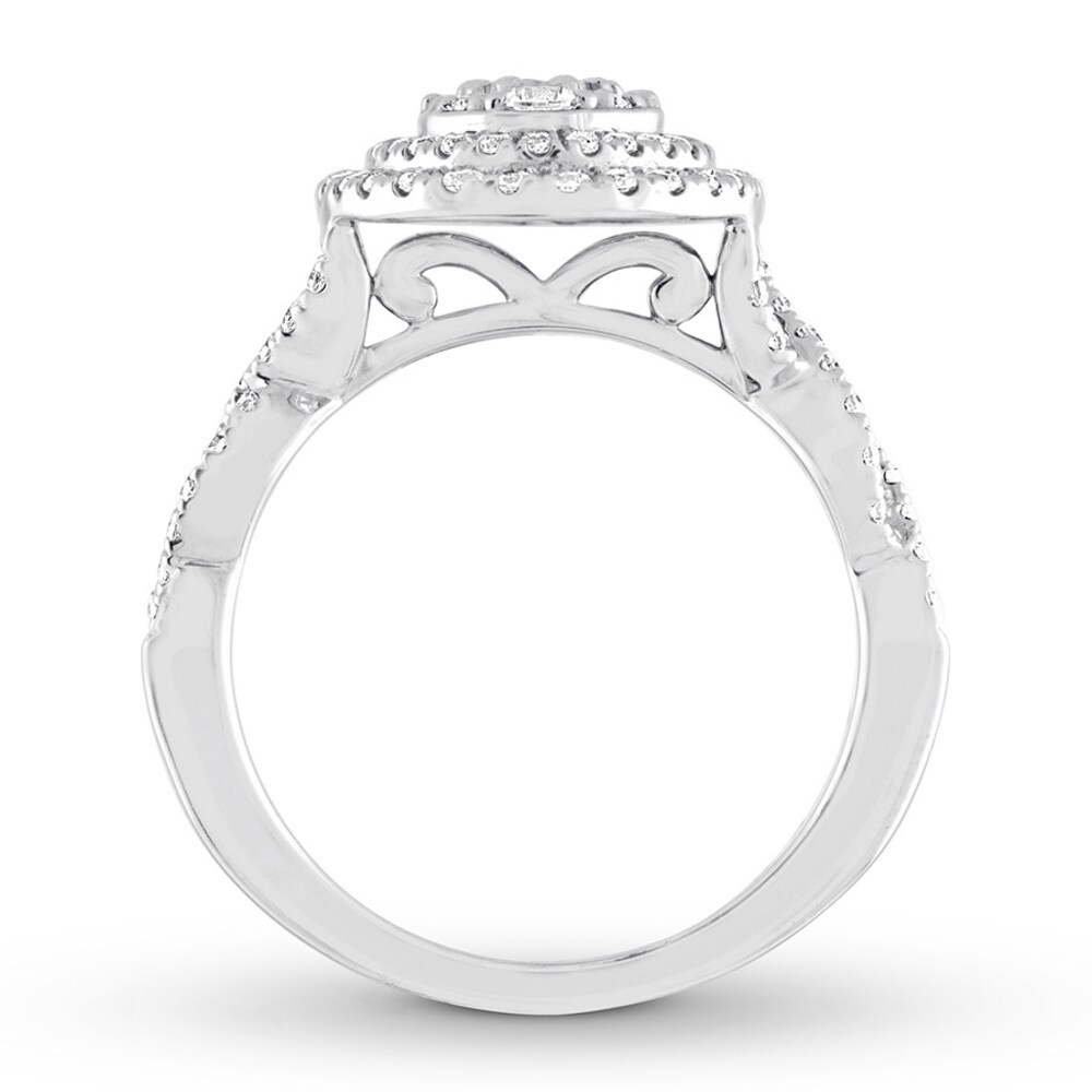 Diamond Engagement Ring 1 carat tw Round 14K White Gold Fxuwsgyx