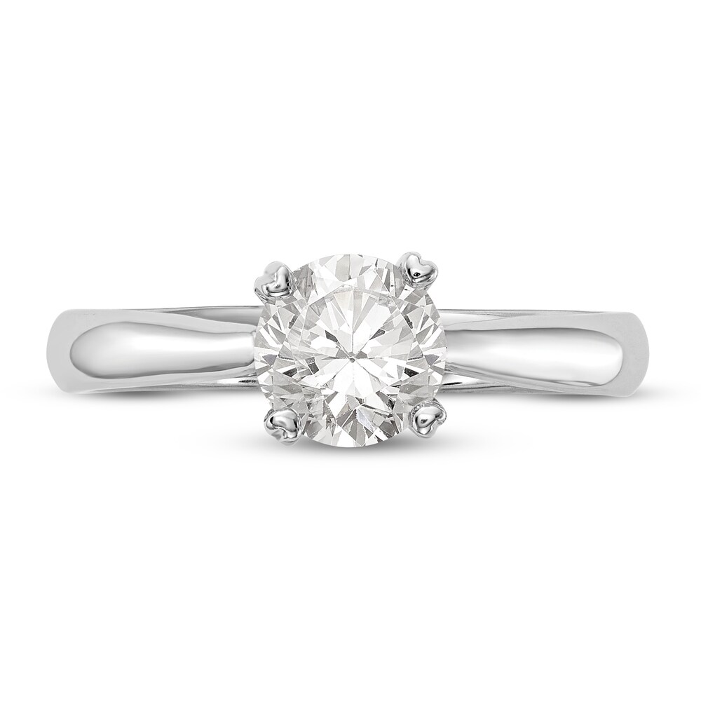 Diamond Solitaire Engagement Ring 1 ct tw Round 14K White Gold (I1/I) GKGnOmdm