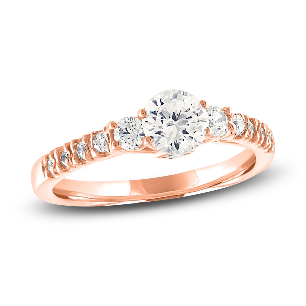 Diamond Ring 1 ct tw Round 14K Rose Gold Gm3iIKRY