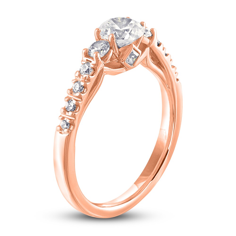 Diamond Ring 1 ct tw Round 14K Rose Gold Gm3iIKRY