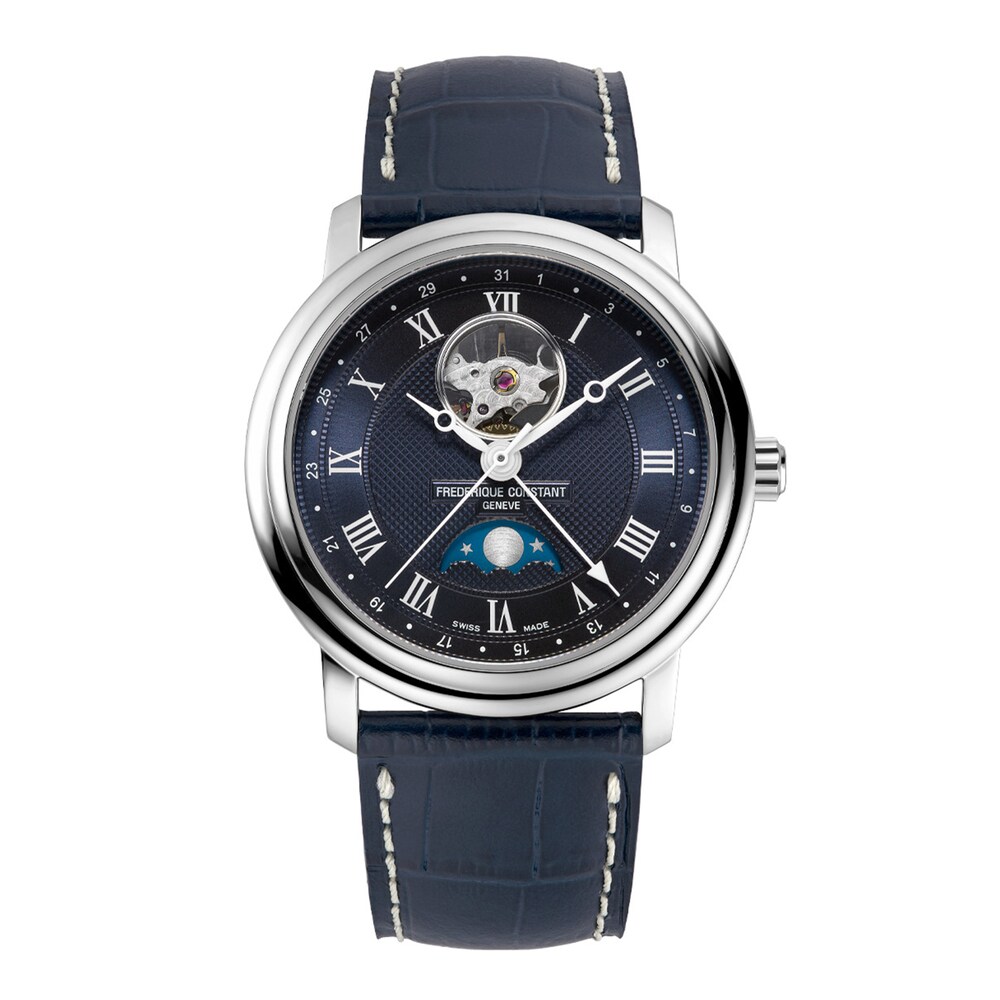 Frederique Constant Classics Heart Beat Moonphase Men's Automatic Watch FC-335MCNW4P26 GrmJg5oo
