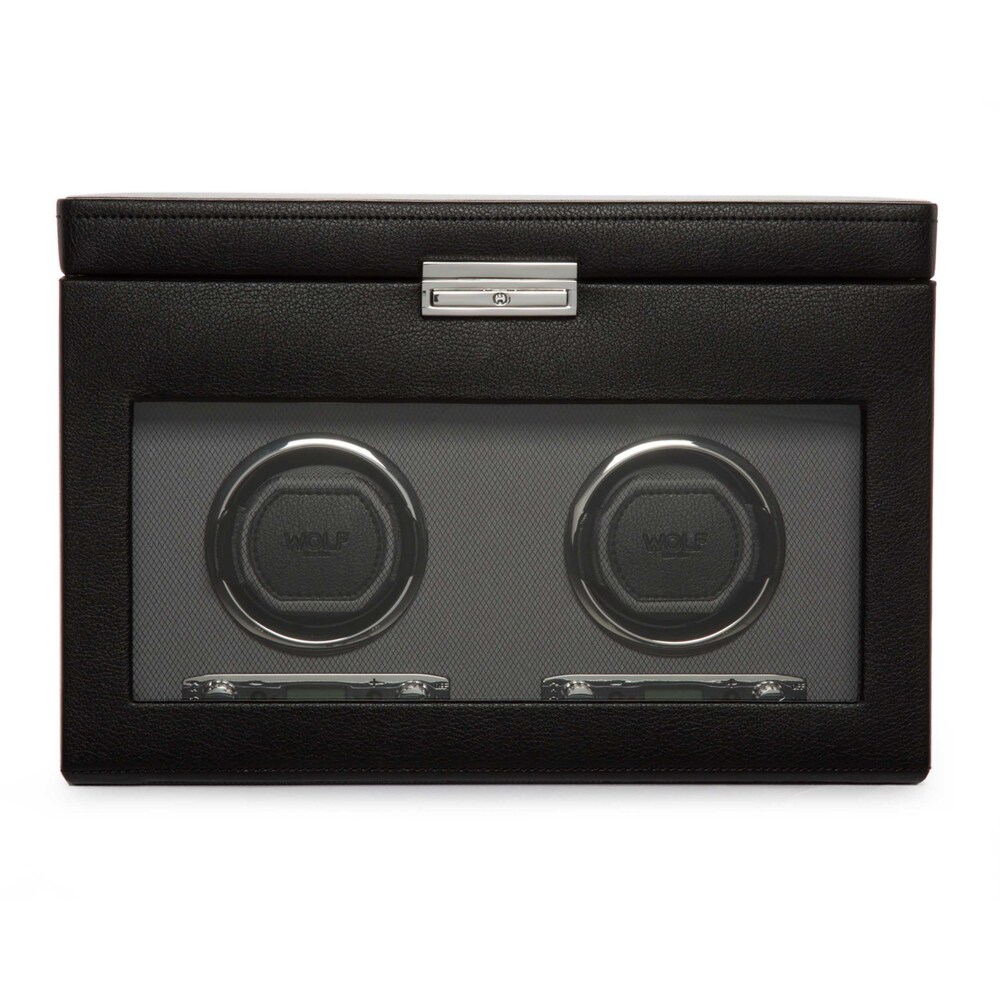 WOLF Viceroy Double Watch Winder with Storage HDn9q83v