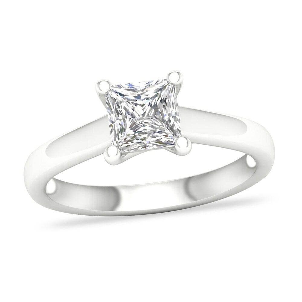 Diamond Solitaire Ring 1-1/4 ct tw Princess-cut Platinum (SI2/I) HmFeqoBa