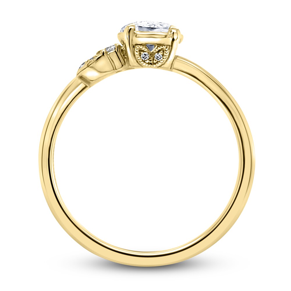 Kirk Kara Diamond Engagement Ring 1/2 ct tw Rose-cut 14K Yellow Gold I9UJxcpd