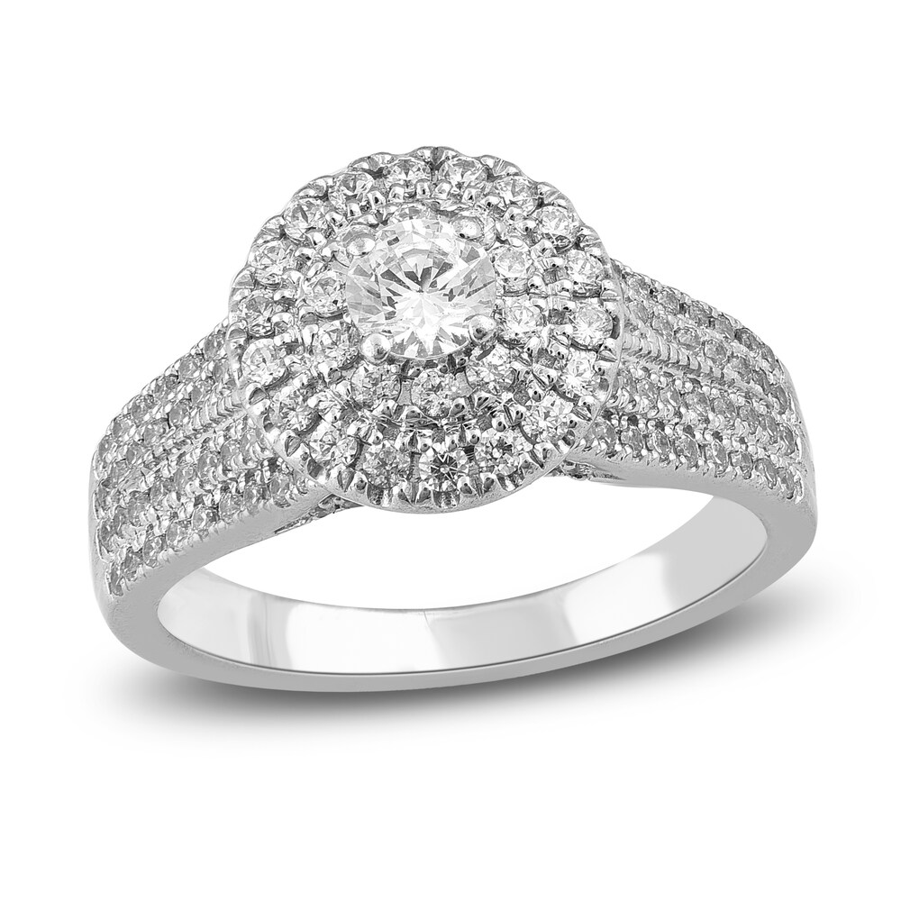 Diamond Engagement Ring 1 ct tw Round 14K White Gold IVctnaf5