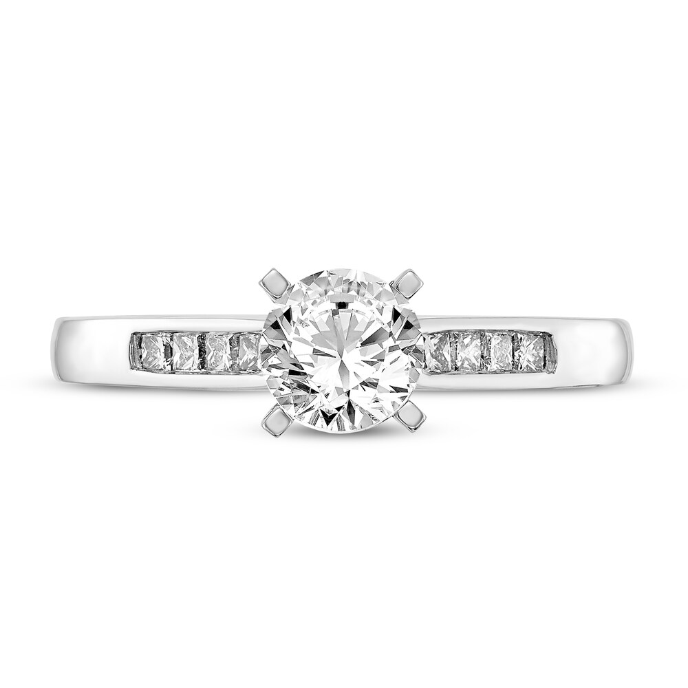 Diamond Engagement Ring 3/8 ct tw Round 14K White Gold JdMNCz4X