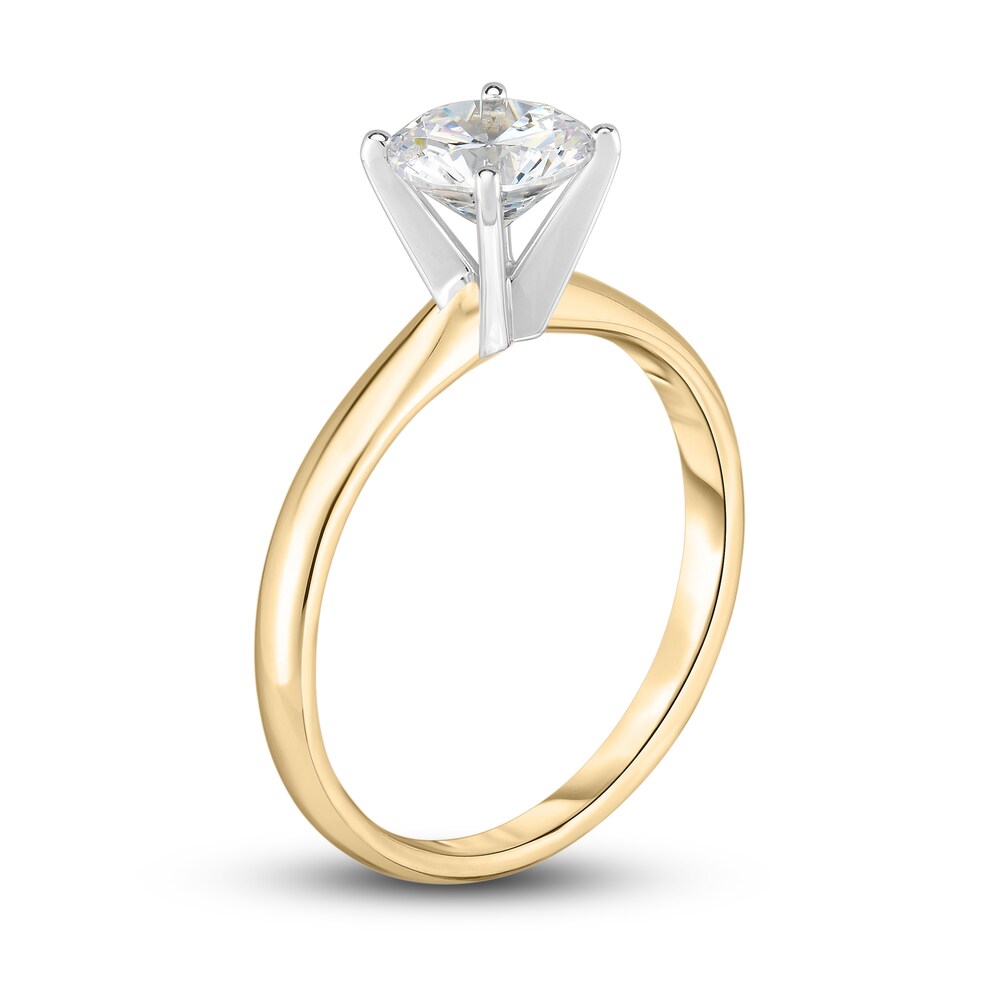 Diamond Solitaire Ring 1/5 ct tw Round 14K Yellow Gold (I1/I) JnCEDv9A