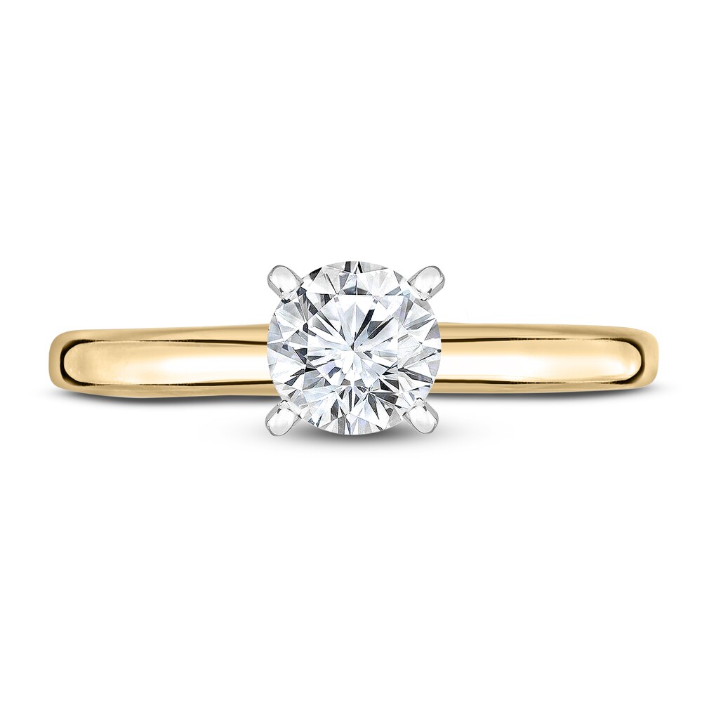 Diamond Solitaire Ring 1/5 ct tw Round 14K Yellow Gold (I1/I) JnCEDv9A