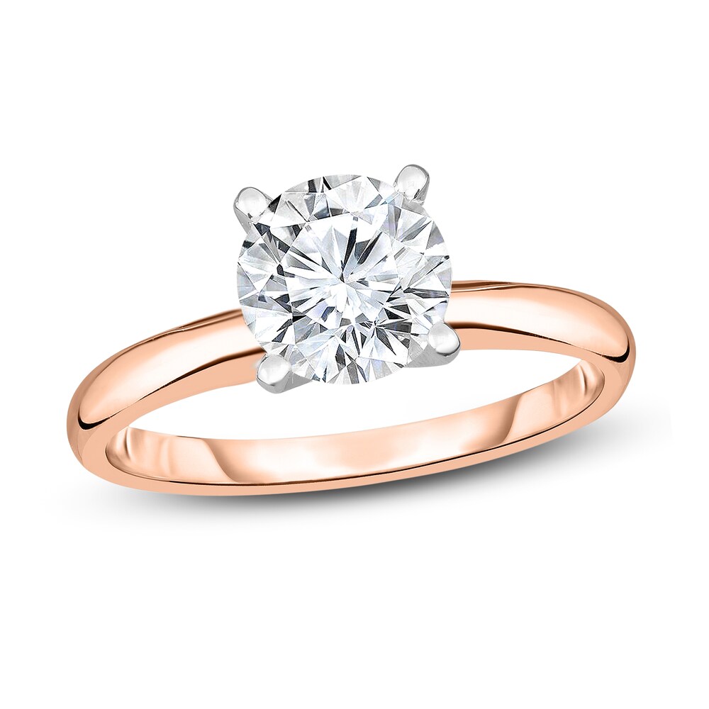 Diamond Solitaire Ring 3/4 ct tw Round 14K Rose Gold (I1/I) JvXtKvpi