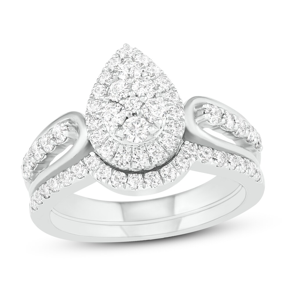 Diamond Bridal Set 1 ct tw Round 14K White Gold KOneO68I