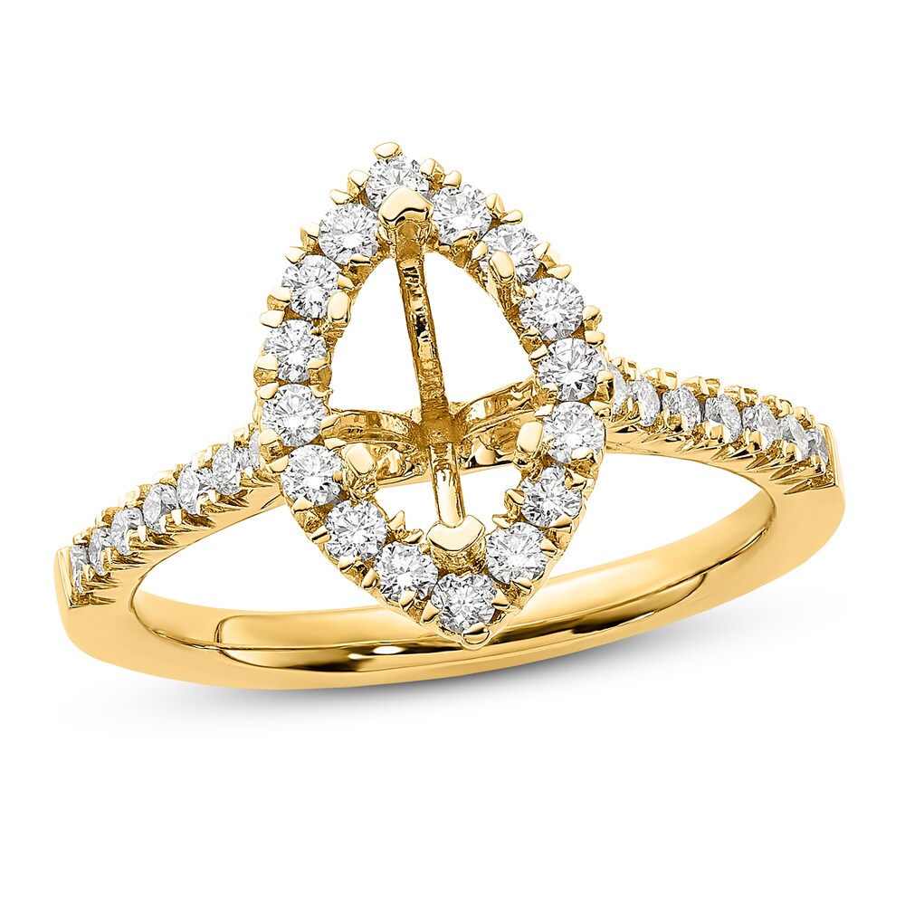 Diamond Engagement Ring Setting 1/2 ct tw 14K Yellow Gold KoRwtmNk