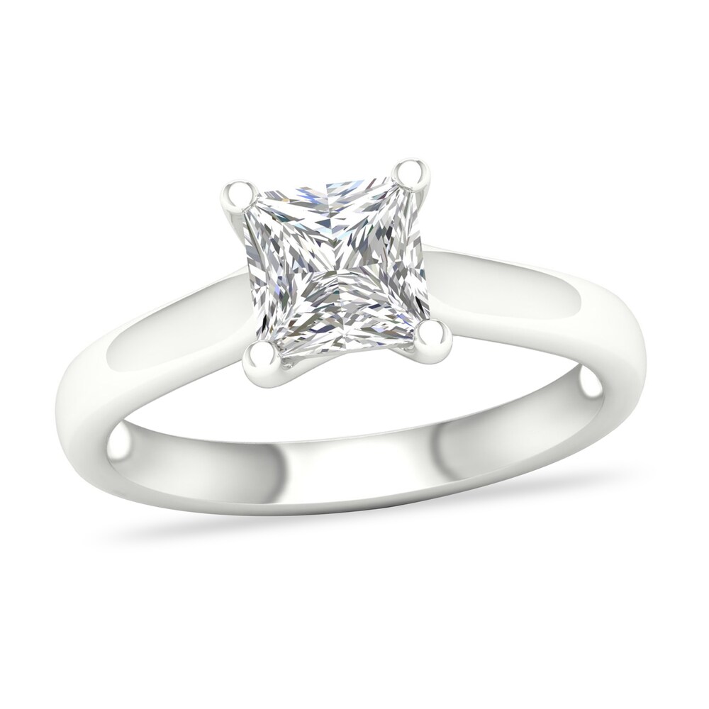 Diamond Solitaire Ring 1-1/2 ct tw Princess-cut Platinum (I2/I) L1Xh5PXg