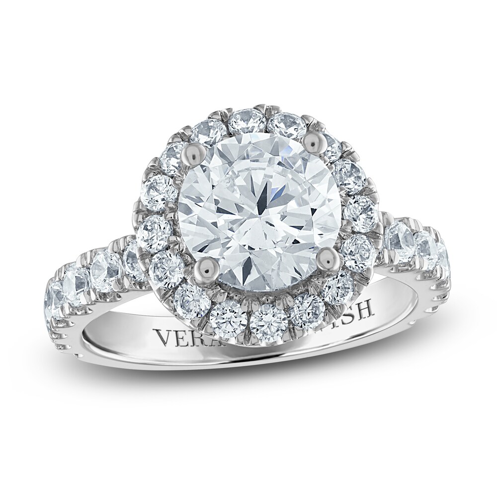 Vera Wang WISH Lab-Created Diamond Engagement Ring 2-1/3 ct tw Round 14K White Gold LDBmFkl8