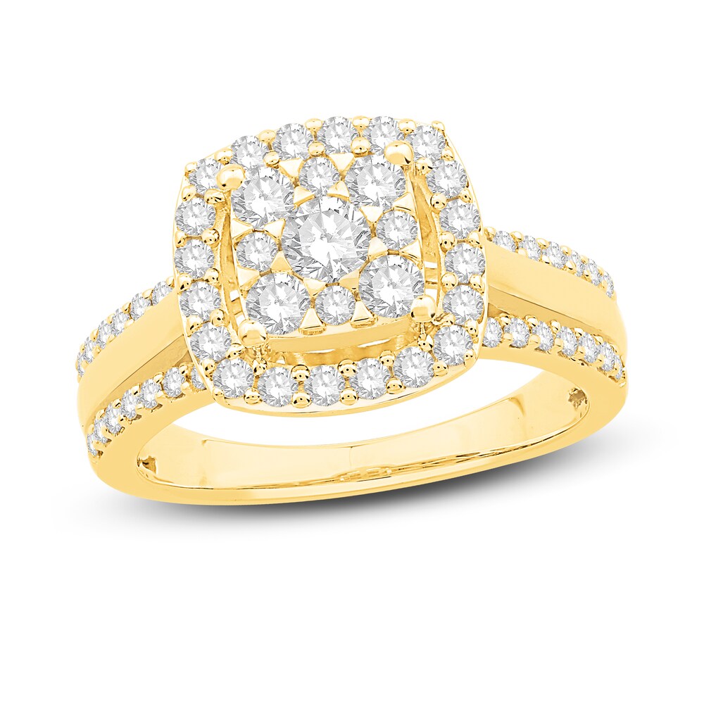 Diamond Ring 1 ct tw Round 14K Yellow Gold LYFF6JYD