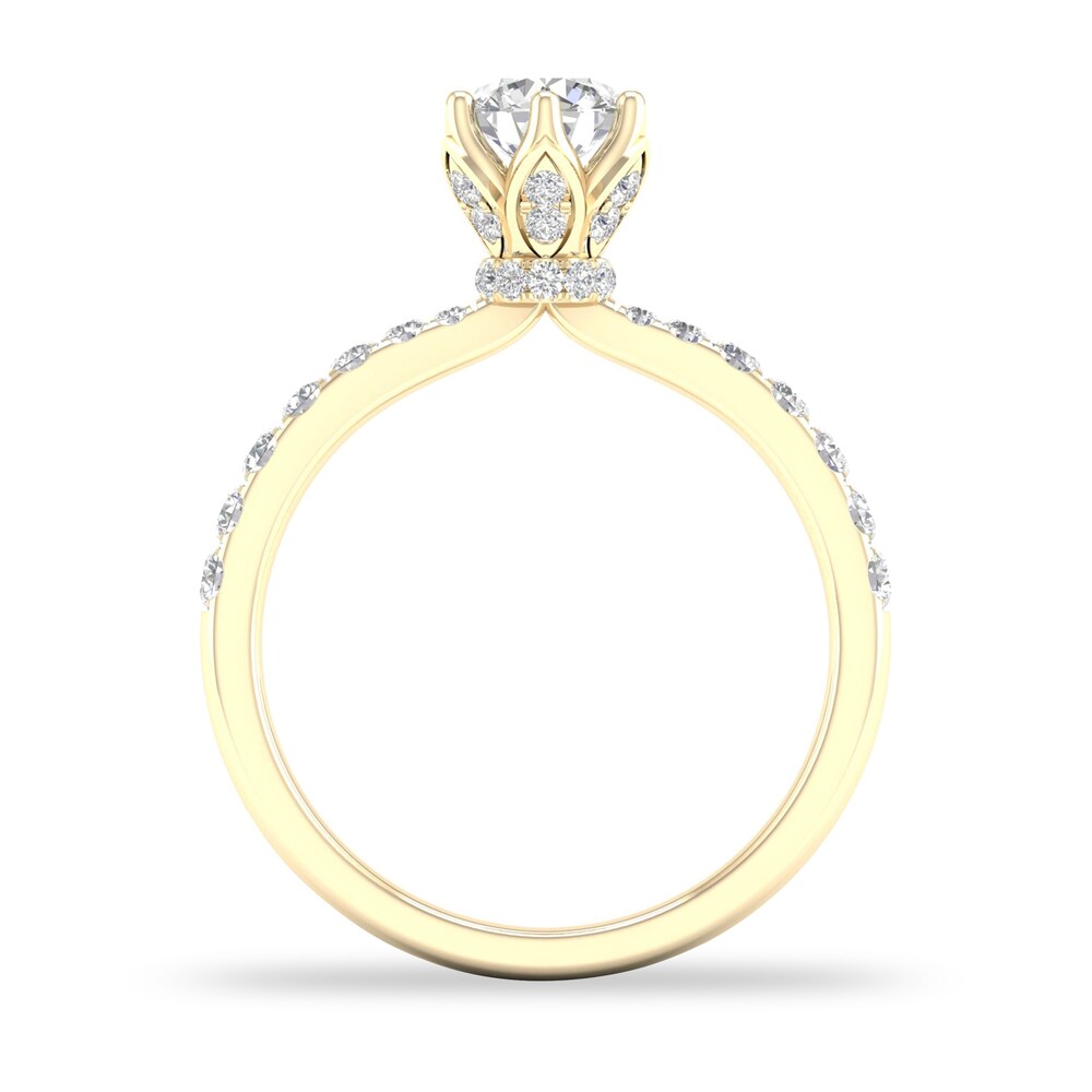 Diamond Ring 3/4 ct tw Round-cut 14K Yellow Gold MKjDymus