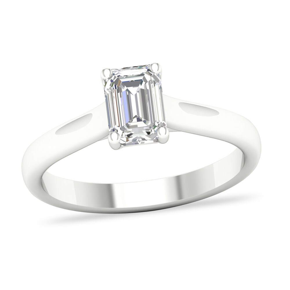 Diamond Solitaire Ring 1 ct tw Emerald-cut Platinum (SI2/I) MWKX0ZIg
