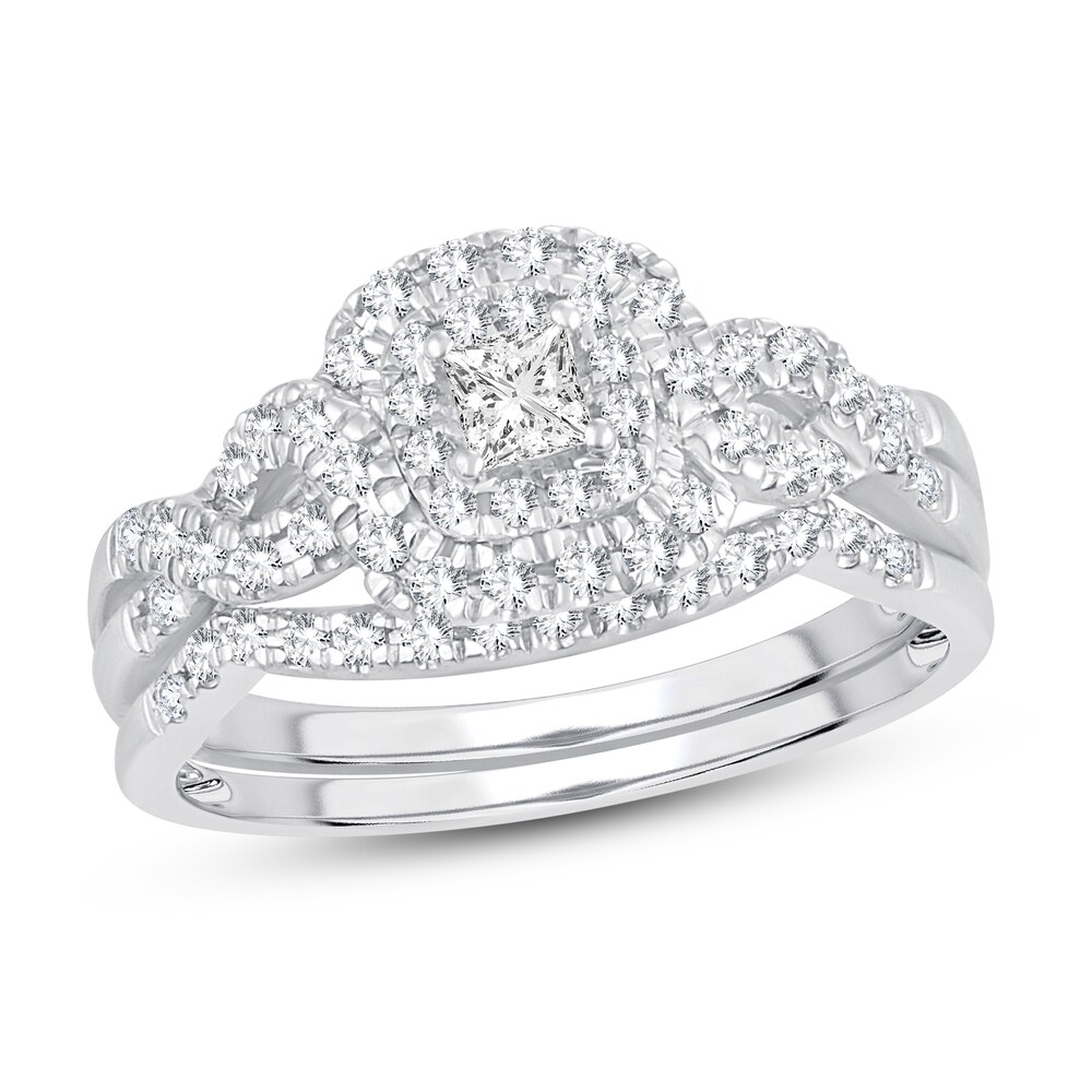 Diamond Ring 1/2 ct tw Princess 14K White Gold Mo0lYYR5