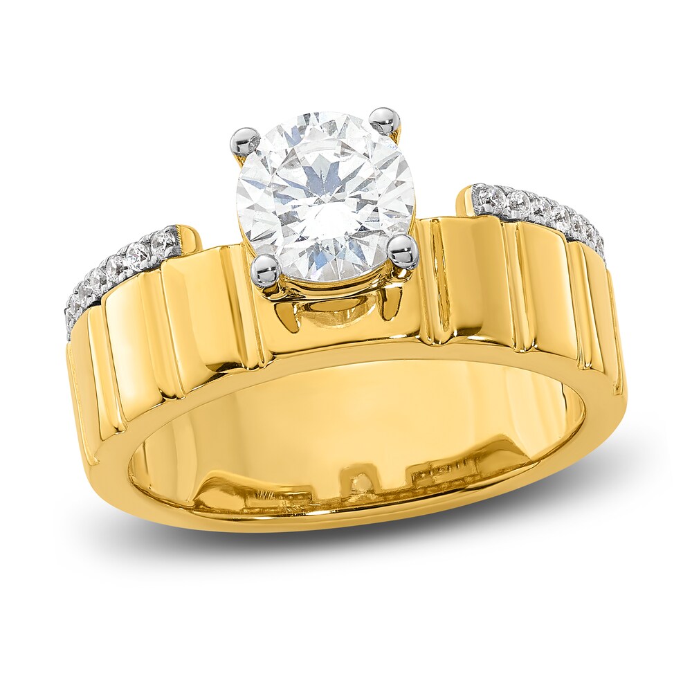 Diamond Engagement Ring 1-1/10 ct tw Round 14K Yellow Gold MprEDfBV