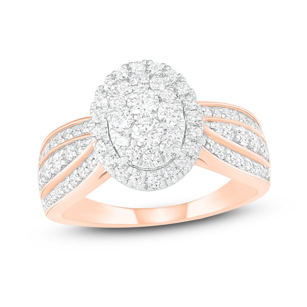 Diamond Engagement Ring 1 ct tw Round 14K Rose Gold NBzlgY8M