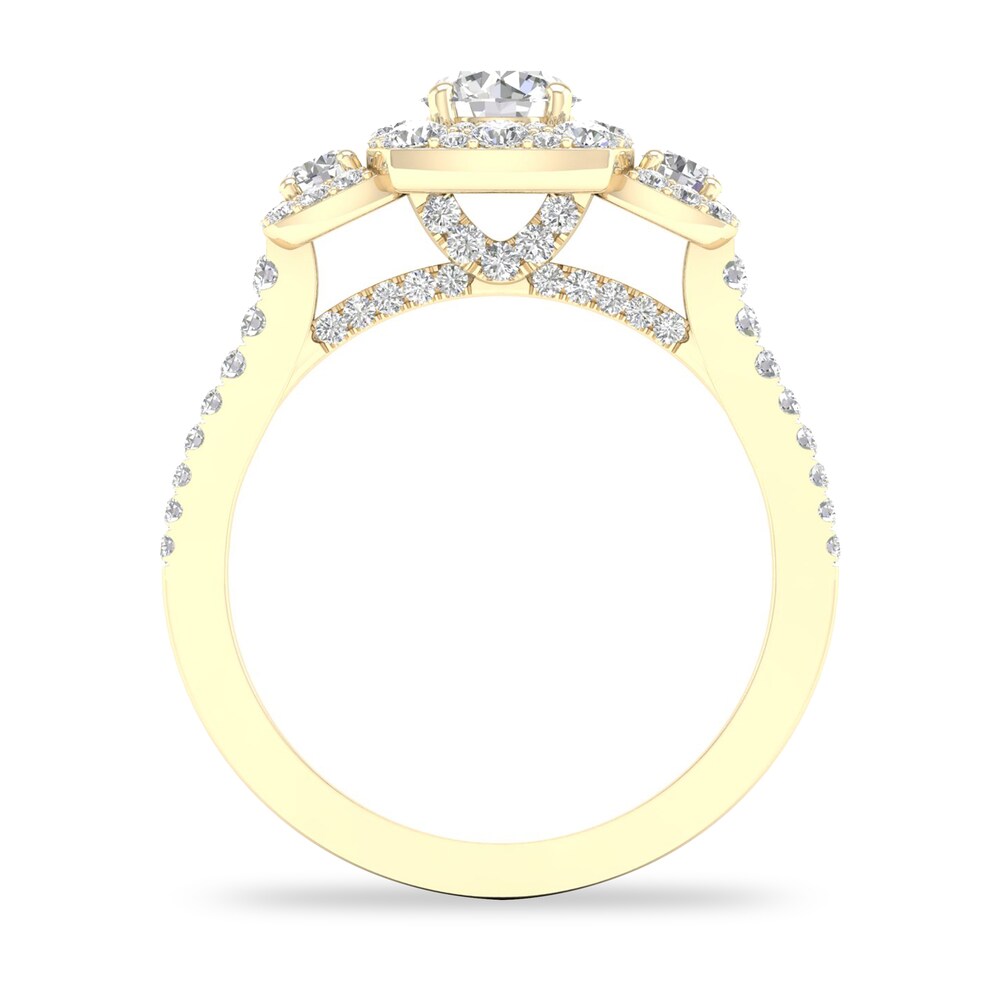 Diamond Ring 1 ct tw Round-cut 14K Yellow Gold NQkNQy3b