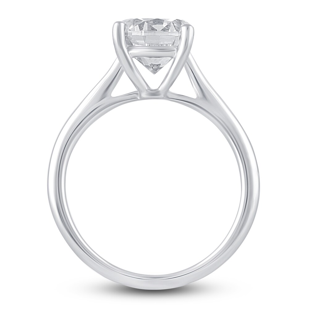 Lab-Created Diamond Solitaire Engagement Ring 2-1/2 ct tw Round 14K White Gold (F/VS2) NboOiBN7