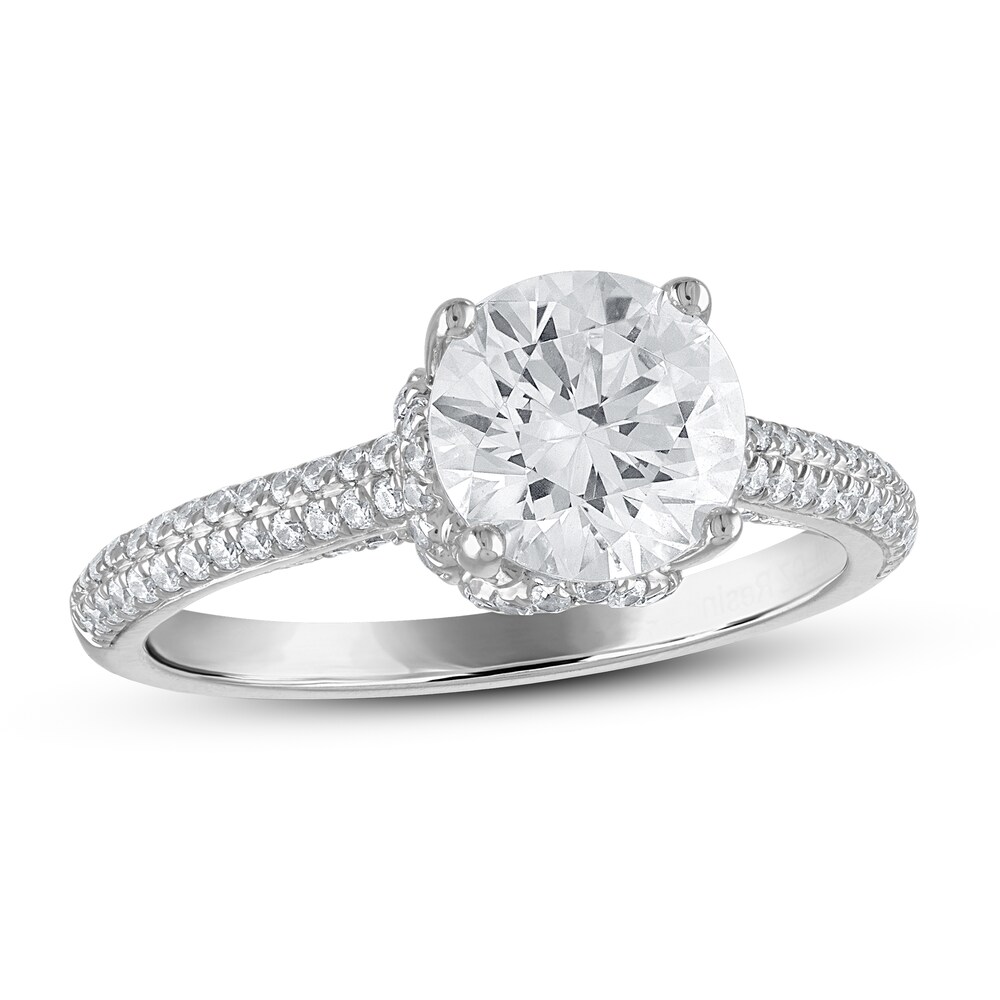 Diamond Engagement Ring 2 ct tw Round 14K White Gold Nqt6Mf7o