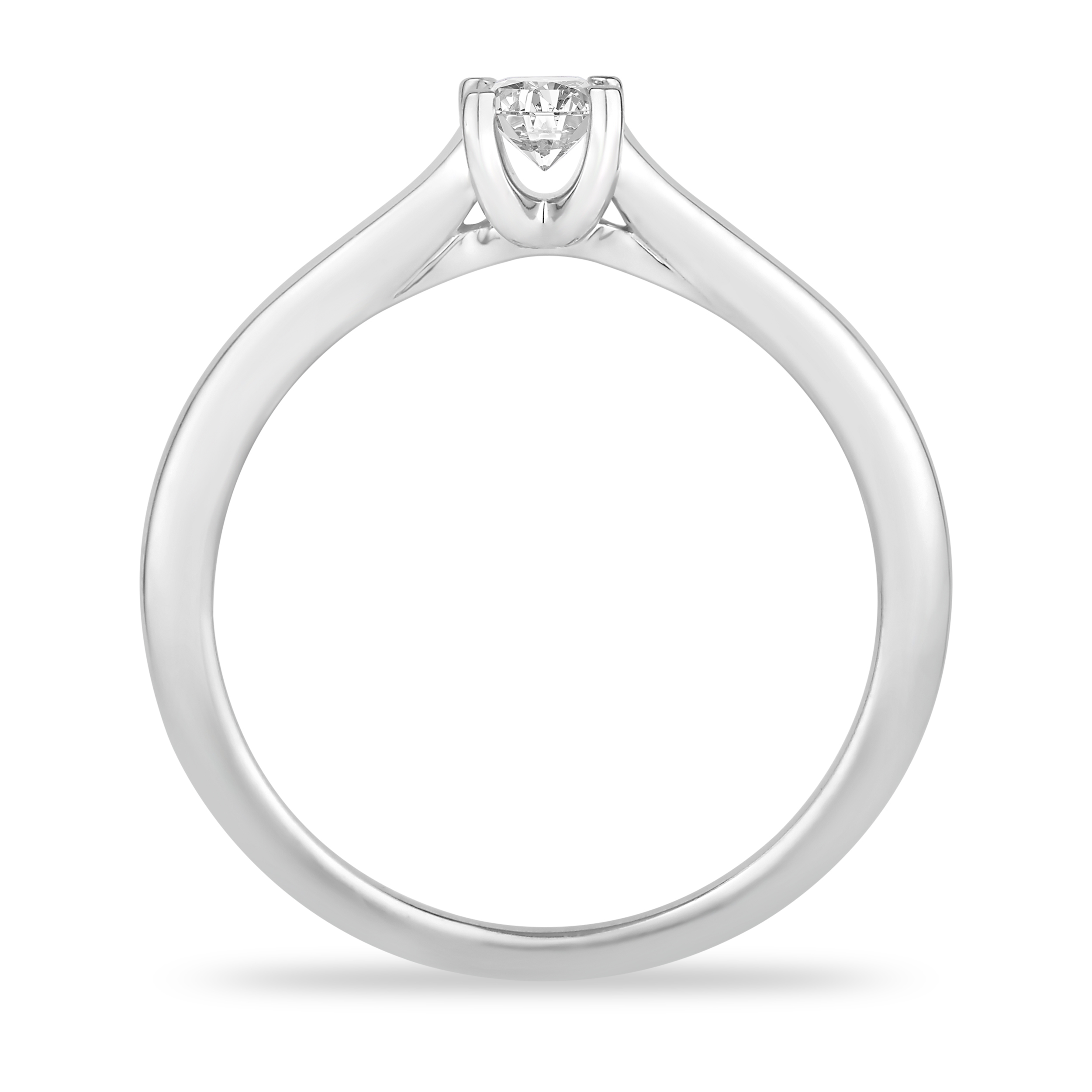 Diamond Solitaire Engagement Ring 1/3 ct tw Princess-cut 14K White Gold (I2/I) OM3nQOC6