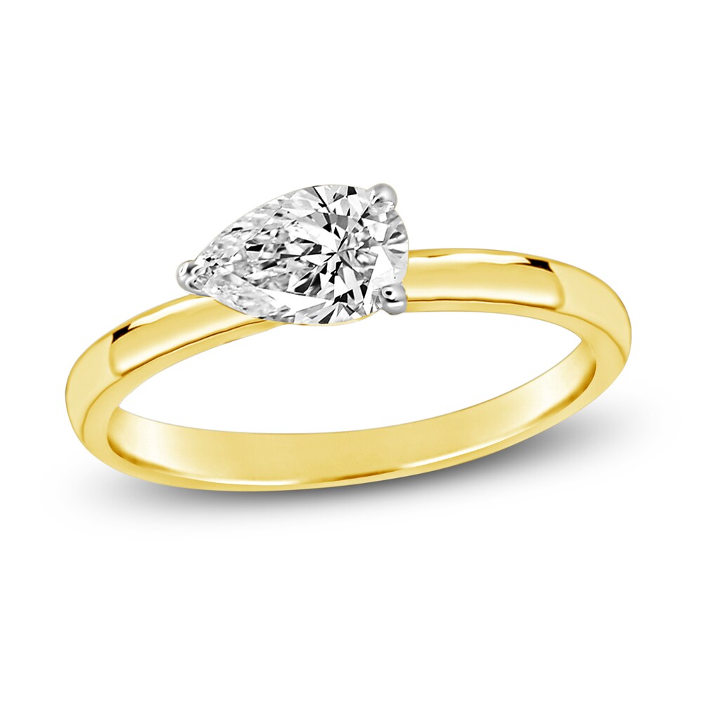 Diamond Solitaire Ring 3/4 ct tw Pear 14K Yellow Gold (I2/I) OnwQXPeg