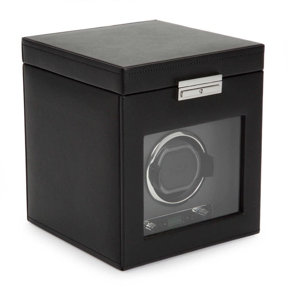 WOLF Viceroy Single Watch Winder with Storage PLUfRpMq