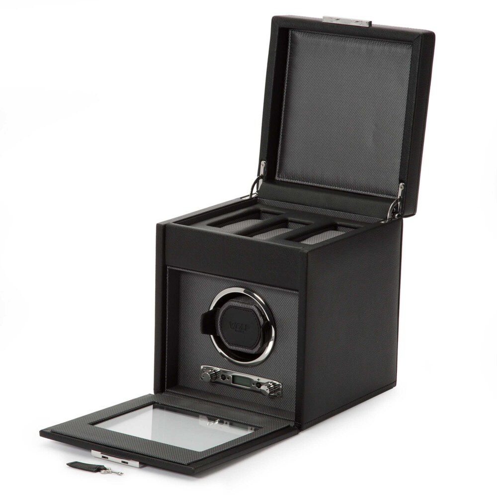 WOLF Viceroy Single Watch Winder with Storage PLUfRpMq