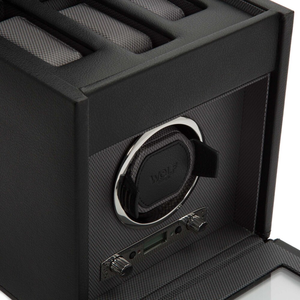 WOLF Viceroy Single Watch Winder with Storage PLUfRpMq