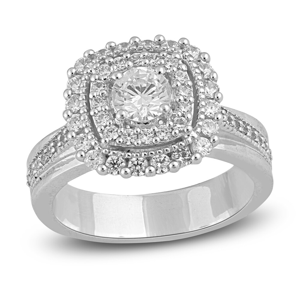 Diamond Engagement Ring 1 ct tw Round 14K White Gold PrjBo9r2
