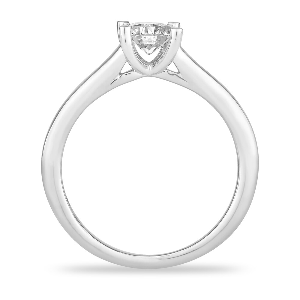 Diamond Solitaire Engagement Ring 7/8 ct tw Princess-cut 14K White Gold (I2/I) QFhleJCM