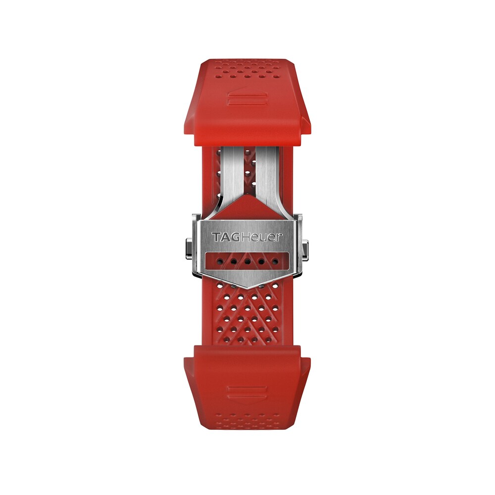 TAG Heuer CONNECTED Red Rubber Watch Strap 45mm BT6264 SFgBofaU